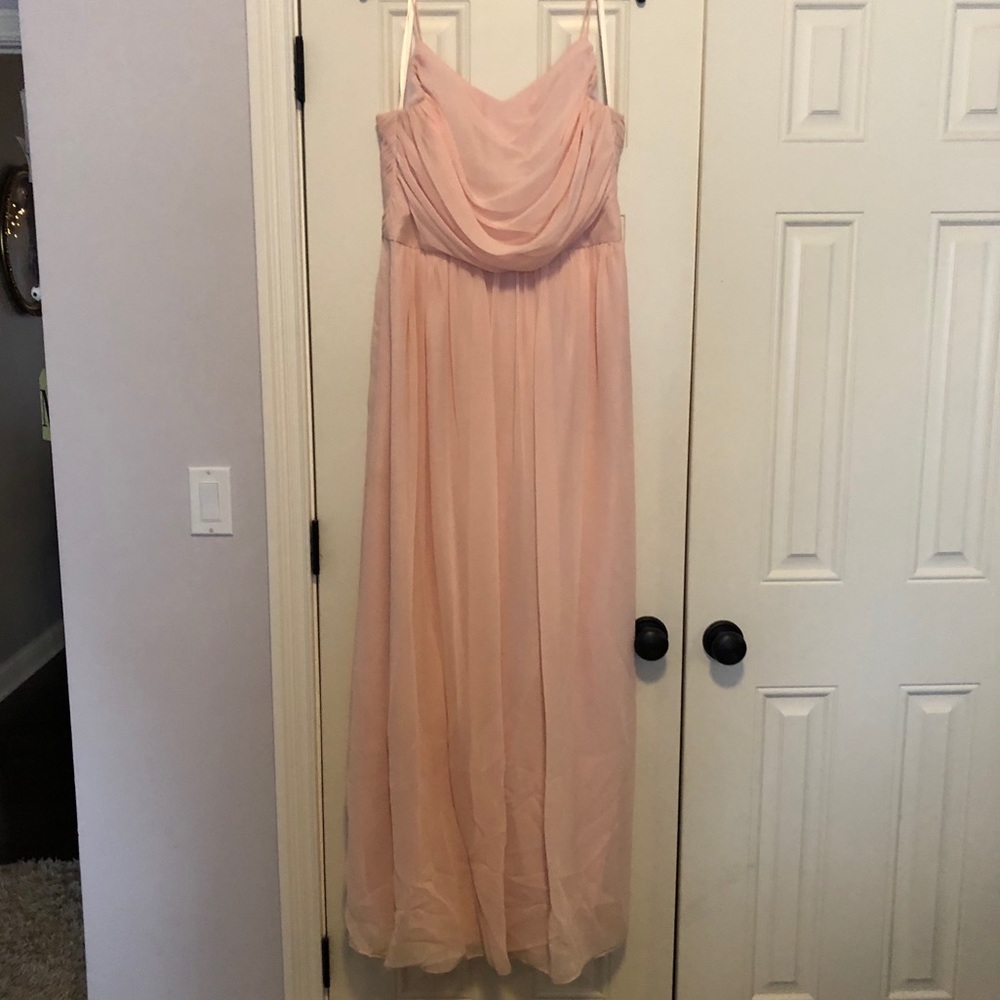 Dove and Dahlia Blush Bridesmaid Dress
